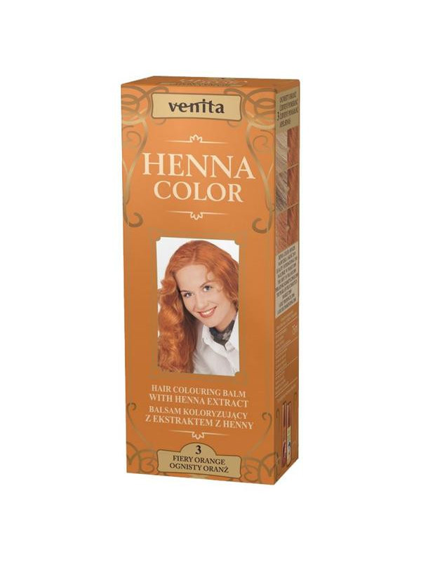 Balsam colorant par henna sonia nr.3 - portocaliu intens 75gr kian cosmetics