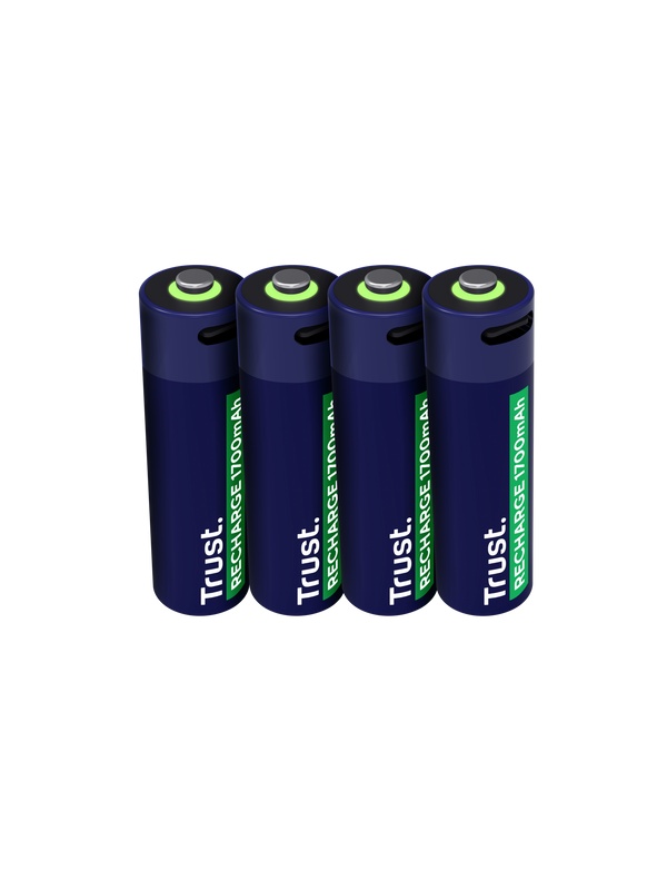 Baterii reincarcabile Trust AA USB-C 4x