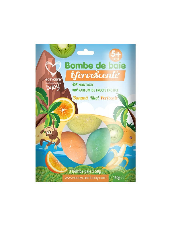 BOMBE DE BAIE EFF COPII FRUCTE EXOTICE 3BUC/PUNGA