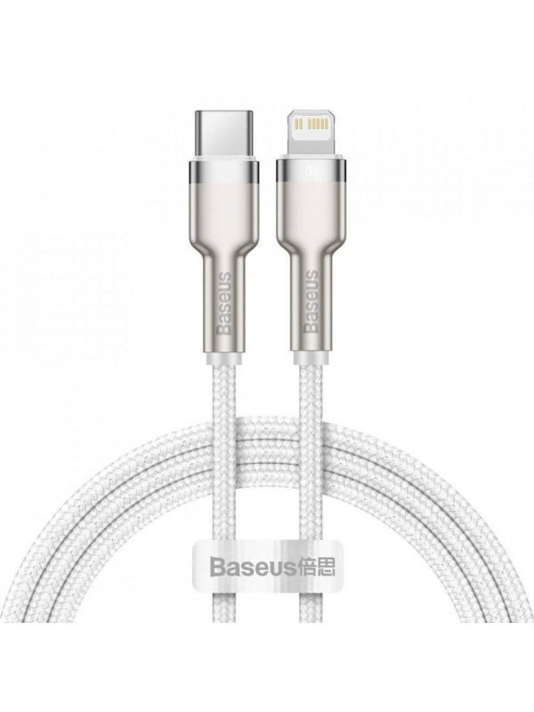 Cablu Baseus Type-C la Lightning 1m alb