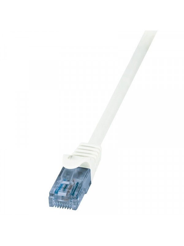 Cablu de retea , LogiLink , Home U/UTP EconLine Cat.6A 10GE , 5 m ,alb