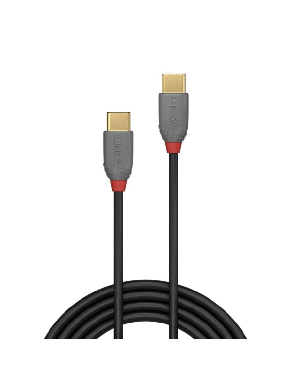 Cablu Lindy 1m USB 2.0 Type-C, Anthra