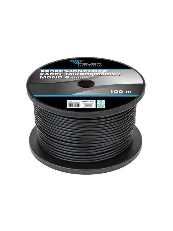 CABLU MICROFON 6MM MONO PROF.