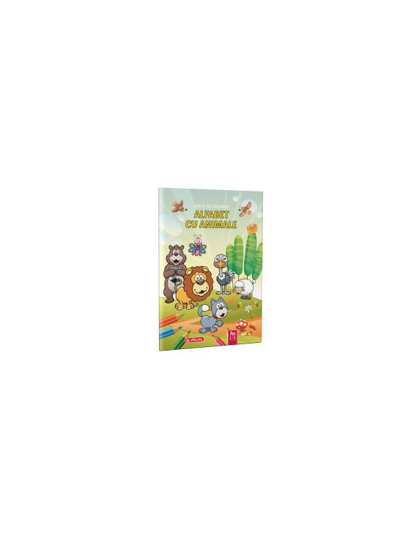 CARTE DE COLORAT A4, 16 PAGINI, ALFABET CU ANIMALE