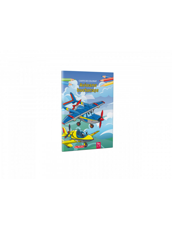 CARTE DE COLORAT A4, 16 PAGINI, AVIOANE BUCLUCASE