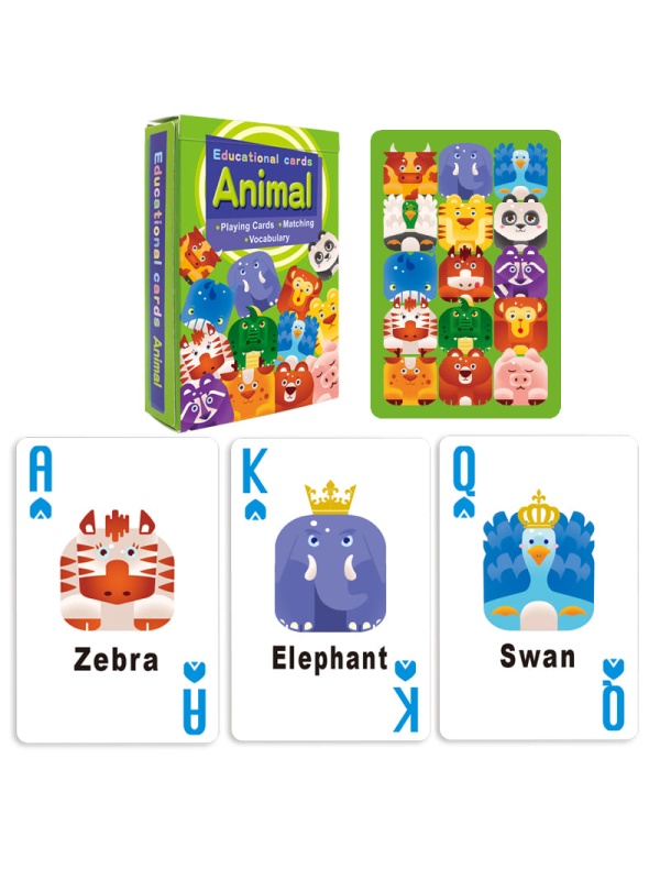 CARTI DE JOC ROYAL EDUCATIVE CU ANIMALE