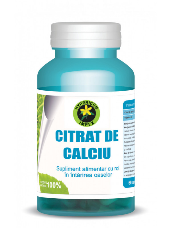 CITRAT DE CALCIU BIOLOGIC 60CPS