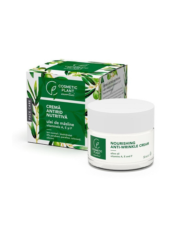 Crema antirid nutritiva cu ulei de masline si vit.a,e si f 50ml cosmetic plant