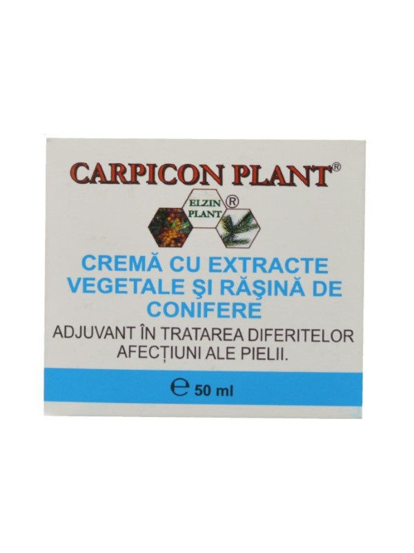 Crema carpicon plant cu extracte vegetale & rasina conifere 50ml elzin plant