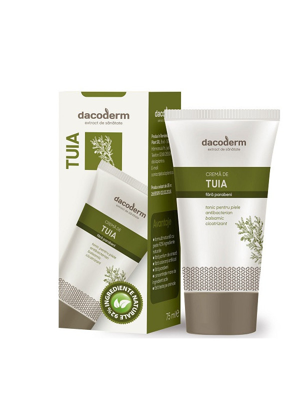 Crema de tuia "dacoderm" 75ml dacia plant
