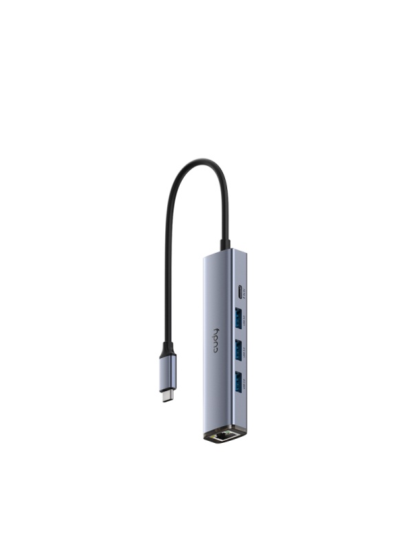 CUDY 5-IN-1 USB Hub with GbE