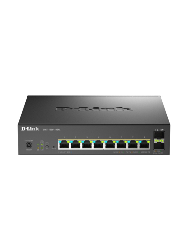 DLINK SW 8P-GB 2P-SFP SMART MANAGED POE