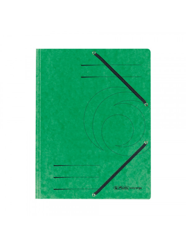Dosar carton plic a4, inchidere cu elastic, culoare verde