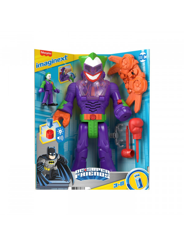 FISHER PRICE IMAGINEXT DC SUPER FRIENDS ROBOT JOKER 30CM