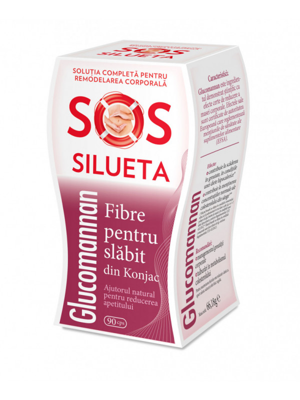GLUCOMANNAN ( FIBRE PENTRU SLABIT DIN KONJAC ) 90 cps ROTTA NATURA