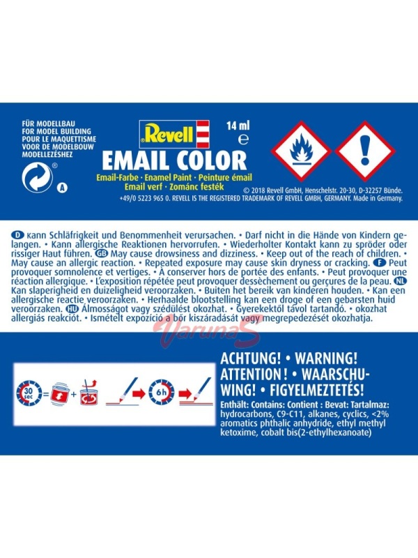 Gri mat matasos RAL 7001, vopsea email 14 ml
