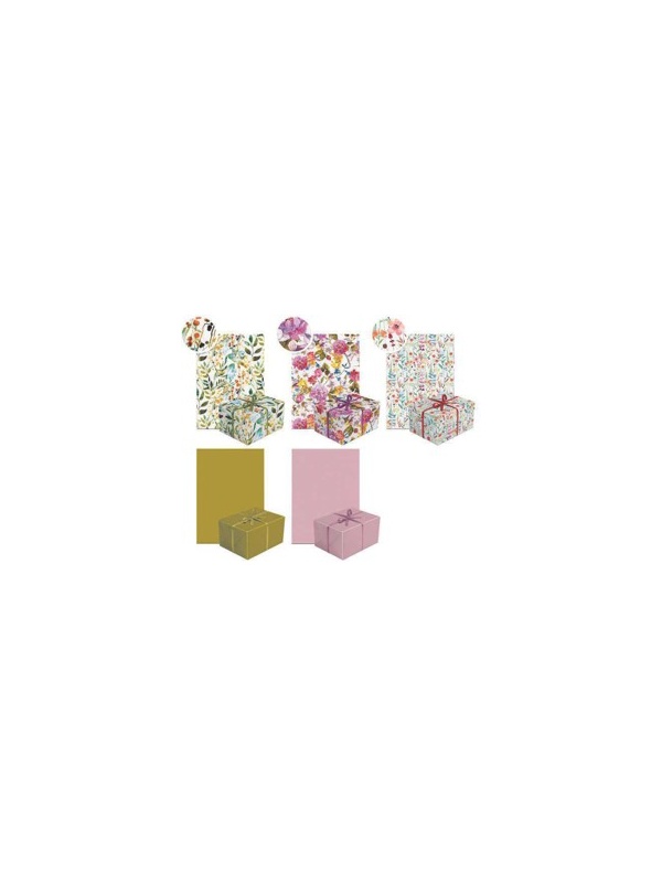 HARTIE DECORATIVA, PENTRU IMPACHETAT, DIMENSIUNE 200 X 70 CM, DESIGN NEUTRAL 23, MOTIVE ASORTATE