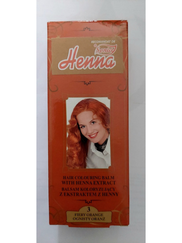 HENNA BALSAM COLORARE NR3 PORTOCALIU INTENS 75ML