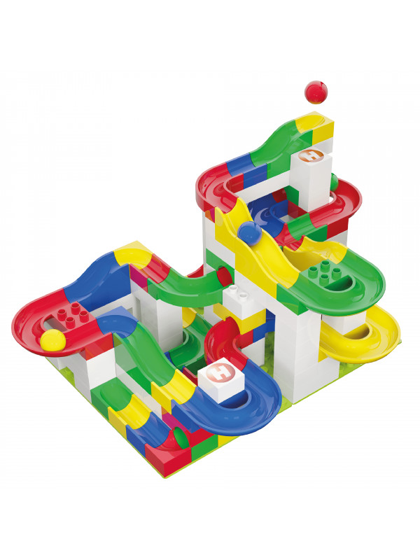 Jucarie de construit pentru copii Marble Run Hubelino (123 piese)
