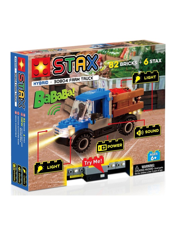 Jucarie - Set constructie copii cu lumini si sunete Stax - Camioneta