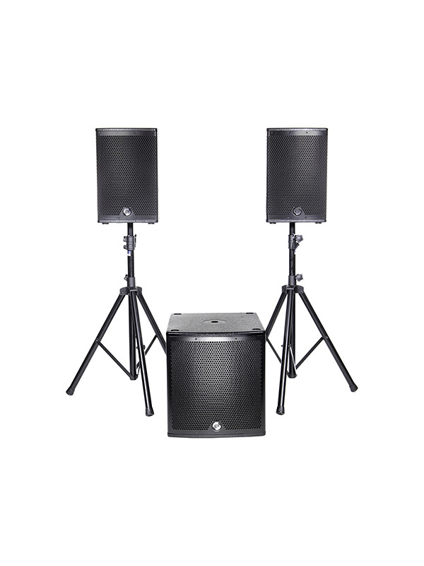 KIT SUBWOOFER 15"/38CM + 2 SATELITI 10"/25CM 800W RMS