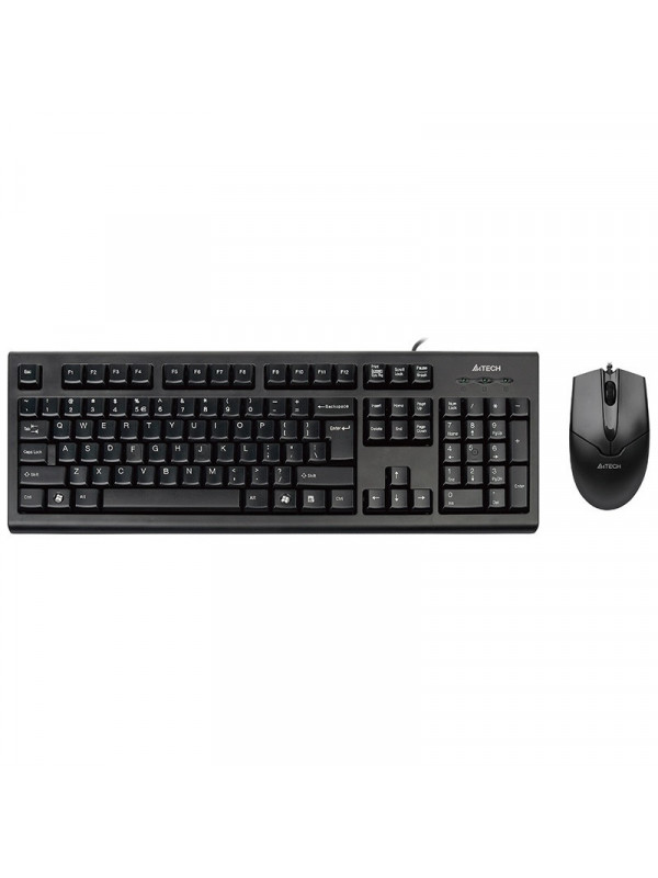 Kit tastatura + mouse A4Tech KR-85550, USB, Negru