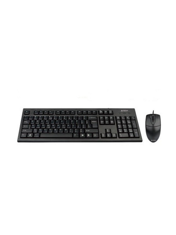 Kit Tastatura + Mouse A4Tech KRS-8372-USB, USB, Negru
