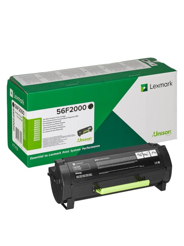 LEXMARK 56F2000 BLACK TONER RETURN PROGR