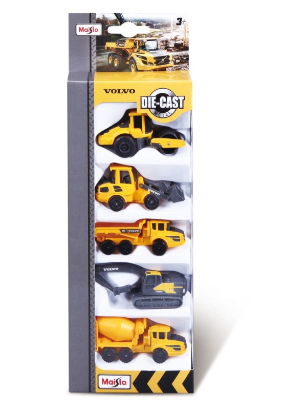 MAISTO SET 5 UTILAJE DE CONSTRUCTII VOLVO