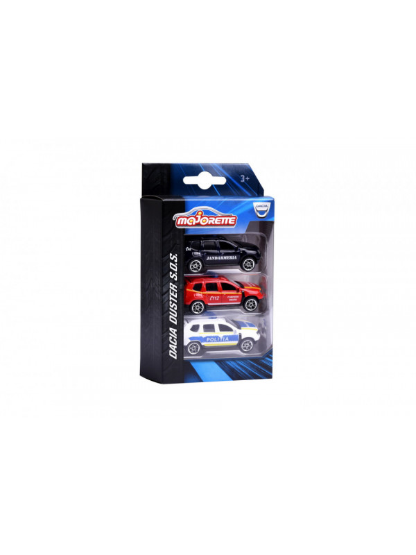 Majorette set 3 dacia duster metal 7.5cm