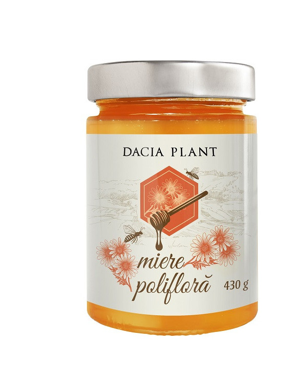Miere poliflora "bun de tot" 430g dacia plant