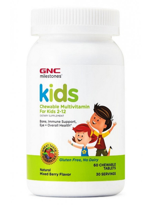 Milestones multivitamine copii 2-12 ani 60cpr masticabile