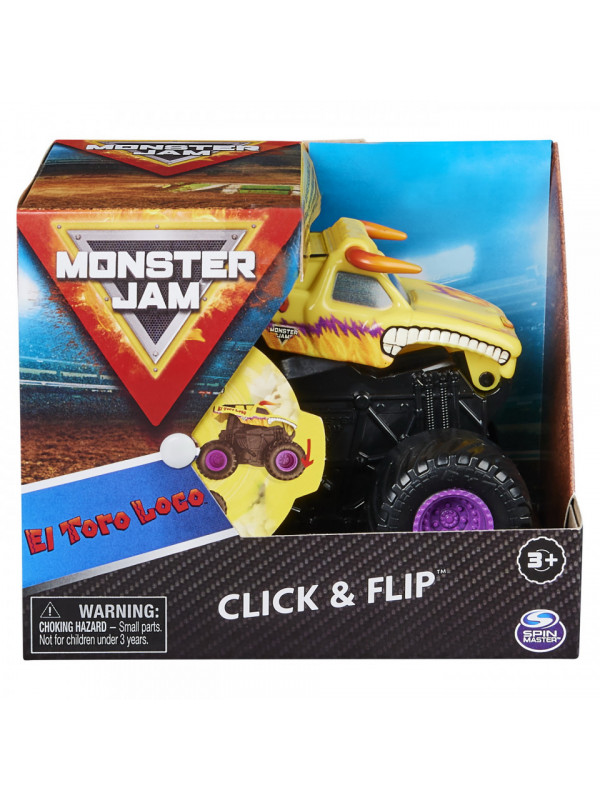 Monster jam el toro loco seria click flip scara 1 la 43