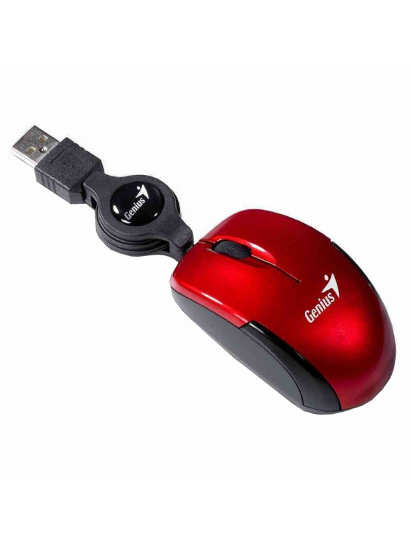 Mouse Genius MicroTraveler V2, USB, 1200DPI, Rosu