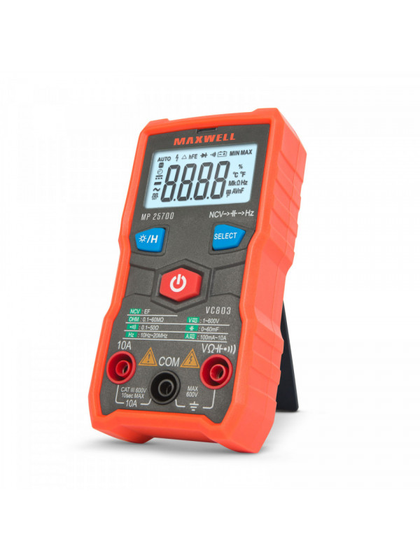 Multimetru automat - detectie tensiune fara contact - display mare - functioneaza cu baterie