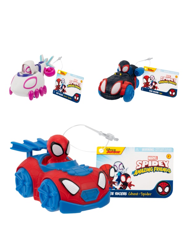 Paienjenelul Marvel - Mini-vehicul Web Racers, diverse modele