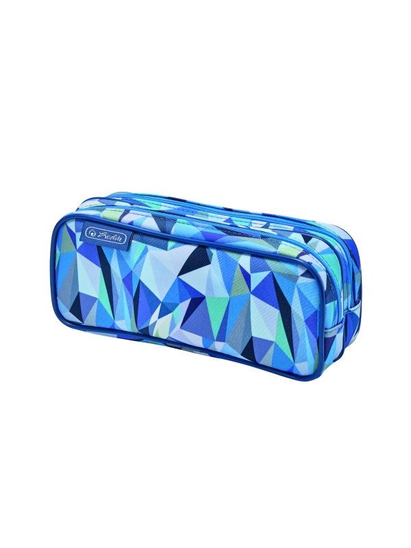 PENAR TIP ETUI DUBLU, MOTIV WILD ANIMALS ALBASTRU