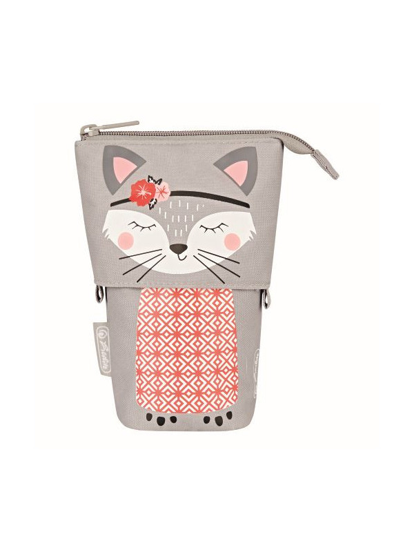 Penar vertical tip etui, 2 in 1, motiv kitty