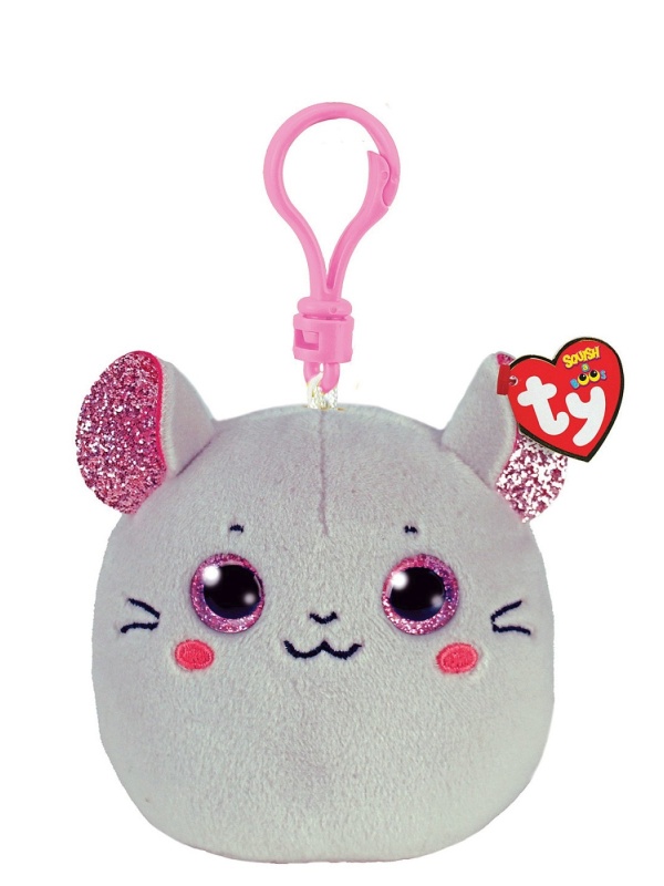 PLUS BRELOC TY 8.5CM SQUISHY BEANIES SORICEL CATNIP