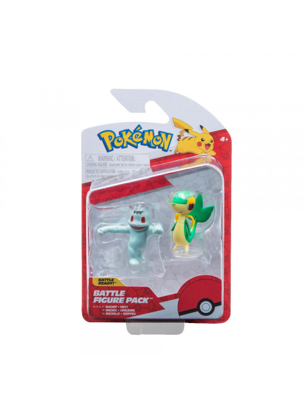 Pokemon - Set 2 figurine de actiune, (Machop & Snivy) S14
