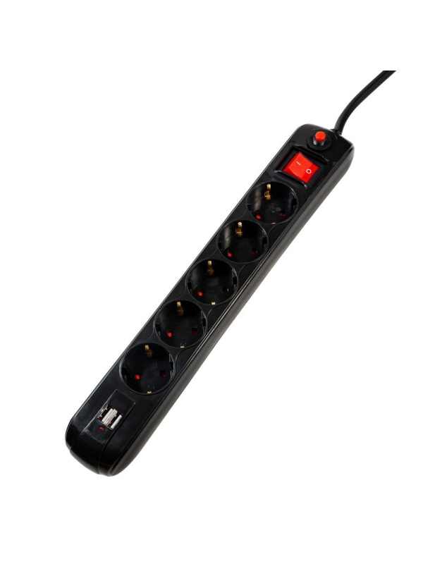 PRELUNGITOR SPACER SCHUKO x5 16A USB