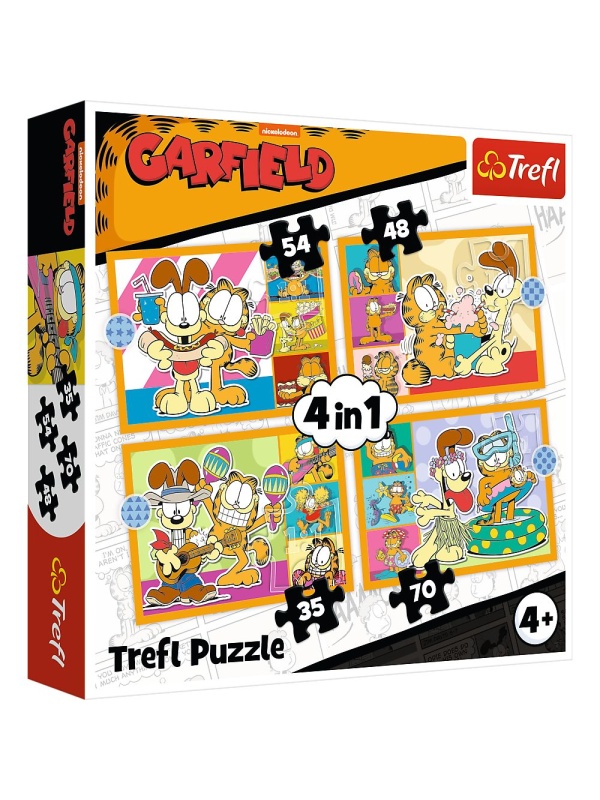 PUZZLE 4IN1 LUI GARFIELD II PLACE LASAGNA