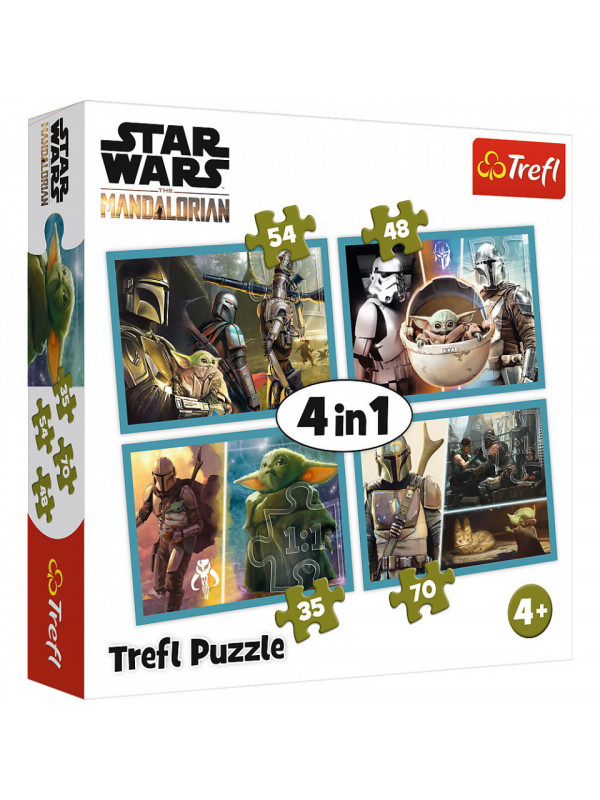 Puzzle 4in1 mandalorian si lumea lui