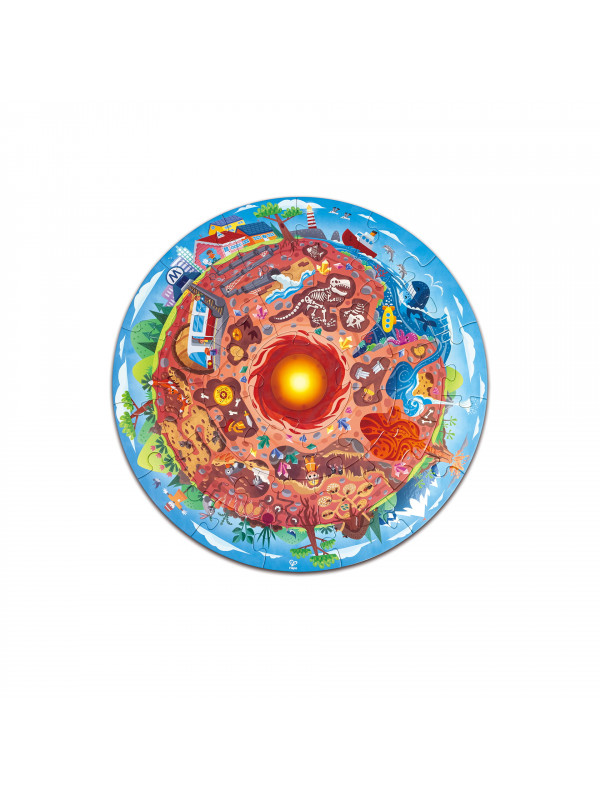 Puzzle copii arheologie, cu lumini led (38 piese)