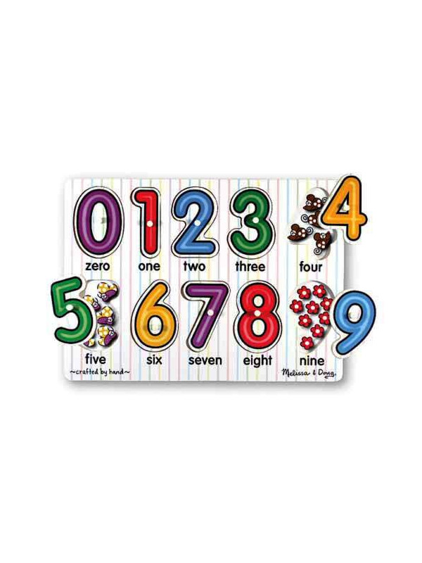Puzzle lemn Cifrele Melissa and Doug
