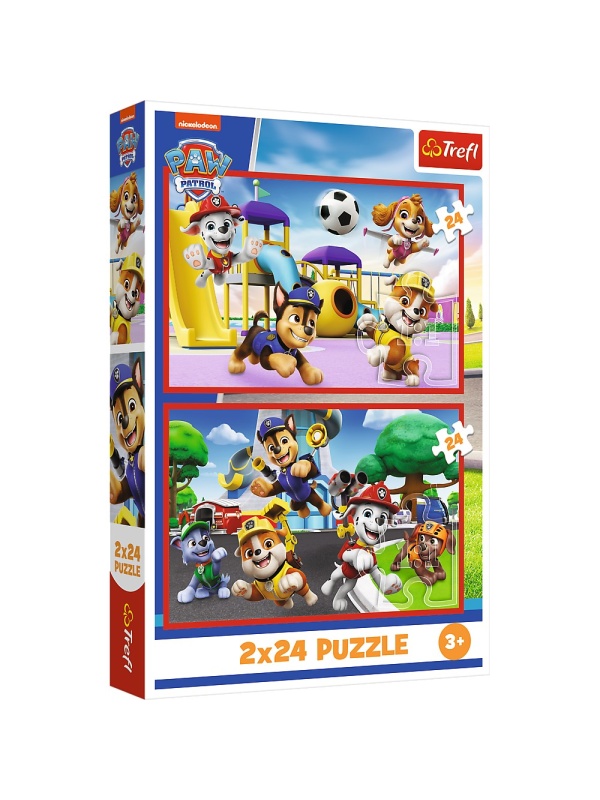 PUZZLE TREFL 2X24 PATRULA CATELUSILOR ZIUA AMUZANTA A CATELUSILOR