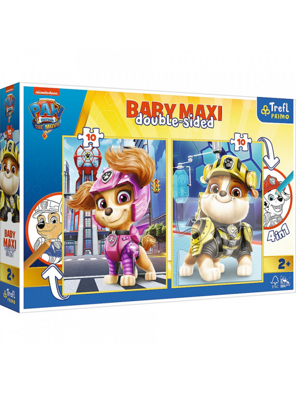 Puzzle trefl primo baby maxi 2x10 patrula catelusilor echipa