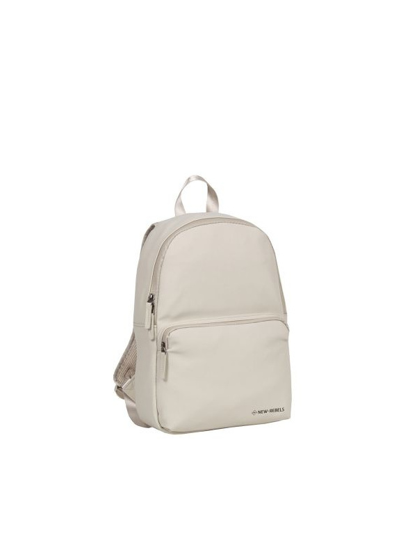 RUCSAC NEW REBELS HARPER-PROVIDENCE, DIMENSIUNI 28/8/40 CM, CULOARE BEJ
