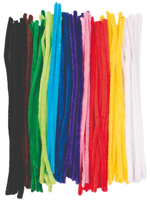 Set 100 bucati sarma plusata groasa 1.5 cm diametru, 50 cm lungime culori asortate