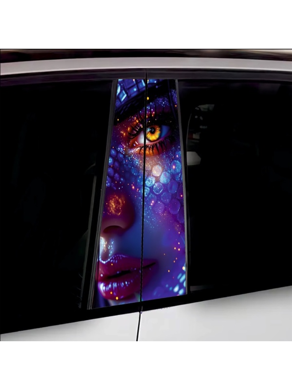 Set 2 stickere decorative pentru stalpii usilor, print autoadeziv de inalta rezolutie, dimensine 2 buc x 50 x 22 cm , cod: AVX-SSU-03